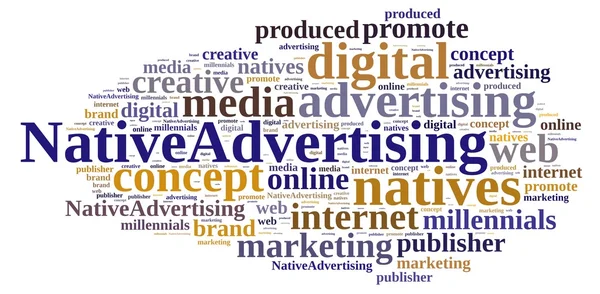 Native advertising. — Stock Photo, Image