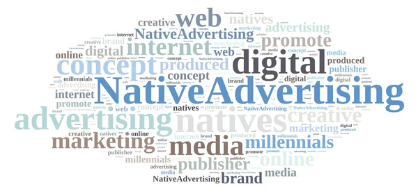 Native advertising. — Stock Photo, Image