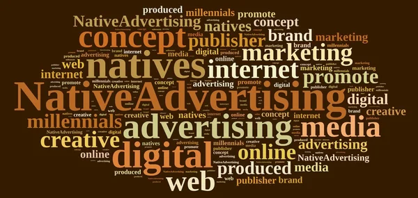 Native advertising. — Stock Photo, Image