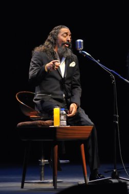 Diego el Cigala Flamenko şarkıcısı konserde Gijon.