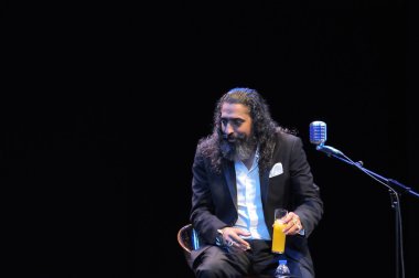 Diego el Cigala Flamenko şarkıcısı konserde Gijon.