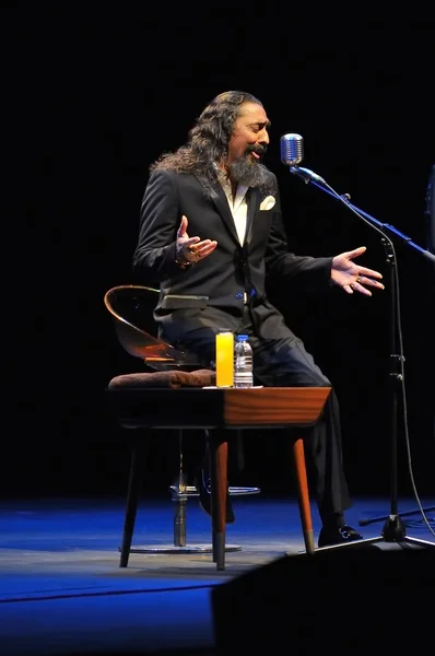 Diego el Cigala flamenco singer concert in Gijon. — Stock Photo, Image