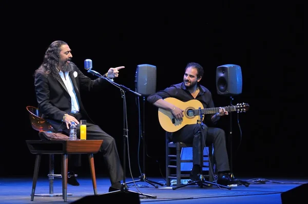 Diego el Cigala flamenco singer concert in Gijon. — Stock Photo, Image