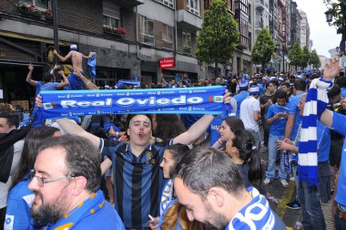 Liga Adelante İspanyol futbol Lea yükselmeye kutlama