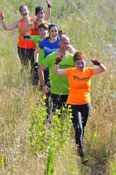 Farinato Race - extreme obstacle race in Leon, Spain. — Stock Photo, Image