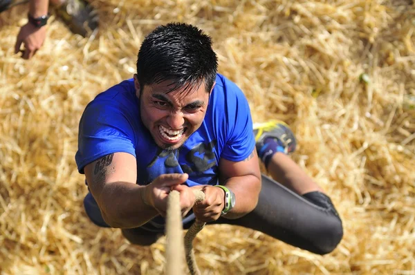 Farinato Race - extreme obstacle race in Leon, Spain. — Stock Photo, Image