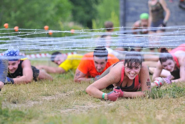 Farinato Race - extreme obstacle race in Leon, Spain. — Stock Photo, Image