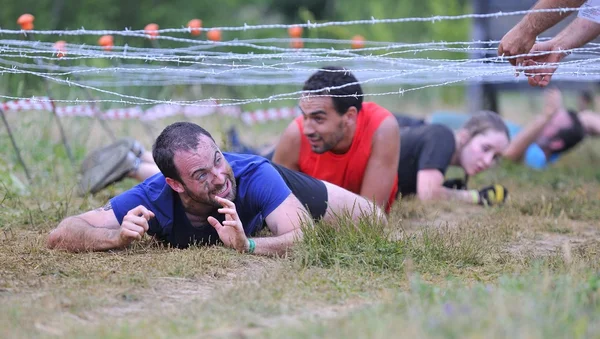 Farinato Race - corsa ad ostacoli estrema a Leon, Spagna . — Foto Stock