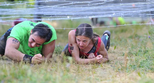 Farinato Race - extreme obstakel race in Leon, Spanje. — Stockfoto