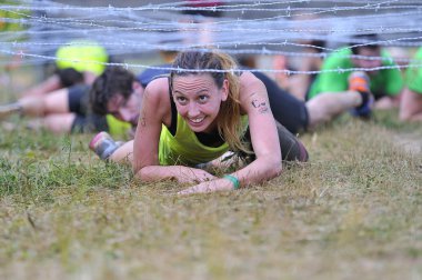 Farinato yarış - aşırı engel yarışta Leon, İspanya.