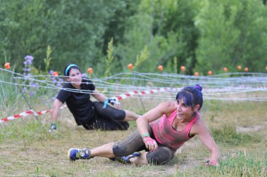 Farinato yarış - aşırı engel yarışta Leon, İspanya.