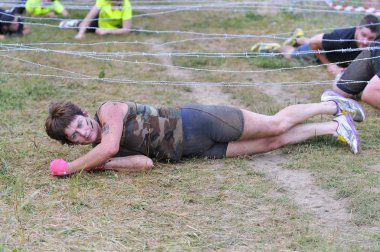 Farinato yarış - aşırı engel yarışta Leon, İspanya.