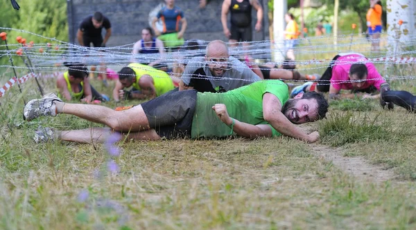 Farinato Race - corsa ad ostacoli estrema a Leon, Spagna . — Foto Stock