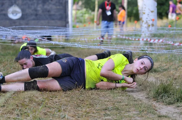 Farinato Race - corsa ad ostacoli estrema a Leon, Spagna . Fotografia Stock