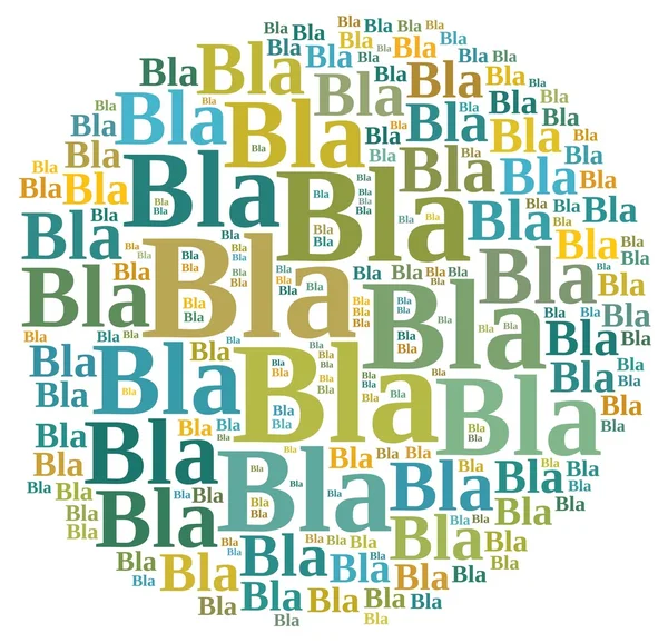 Bla bla bla. — Stock Photo, Image
