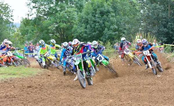 Motocross i Valdesoto, Spanien. — Stockfoto