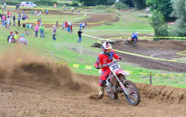 Motocross w Valdesoto, Hiszpania. — Zdjęcie stockowe