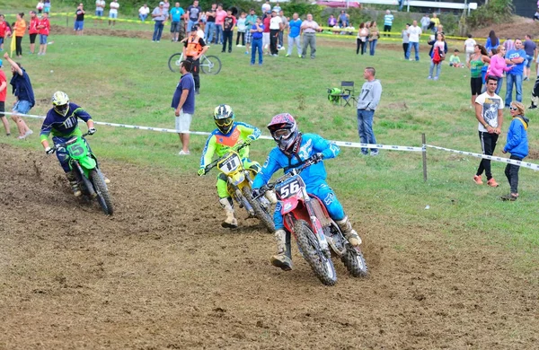 Motocross w Valdesoto, Hiszpania. — Zdjęcie stockowe