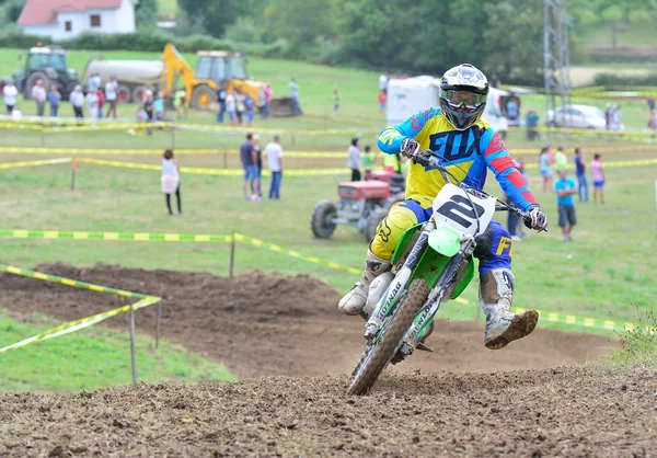 Motocross in valdesoto, spanien. — Stockfoto