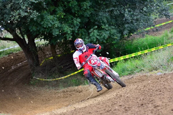 Motocross in valdesoto, spanien. — Stockfoto