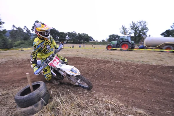 Motocross w Valdesoto, Hiszpania. — Zdjęcie stockowe