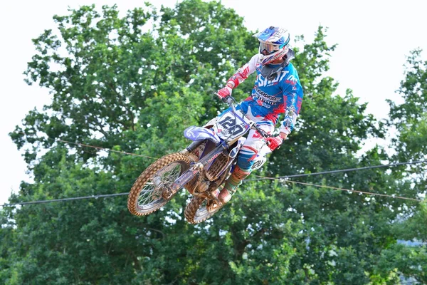 Motorcross in Sariego, Spanje. — Stockfoto