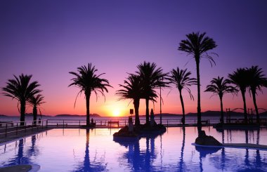 Deep beach Vigo, İspanya.