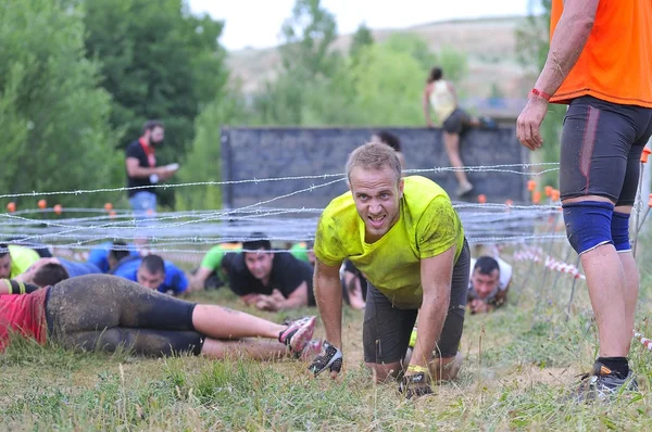 Farinato Race - extreme obstakel race in Leon, Spanje. — Stockfoto