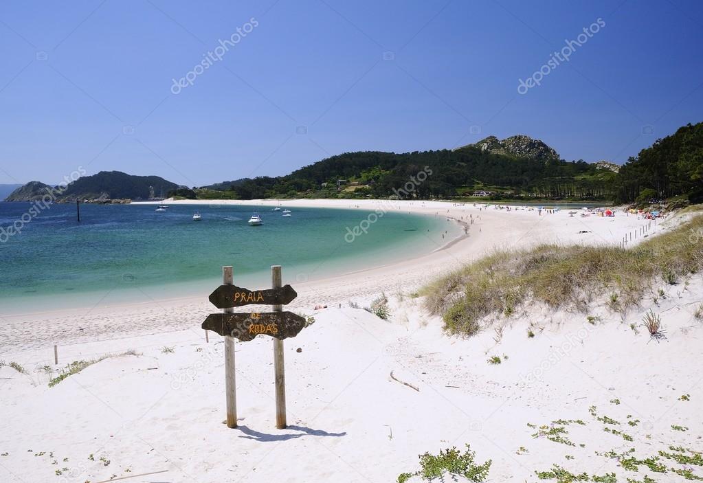 Islands Cies in Vigo, Spain.