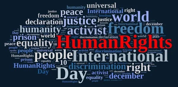 Giornata internazionale dei diritti umani. — Foto Stock