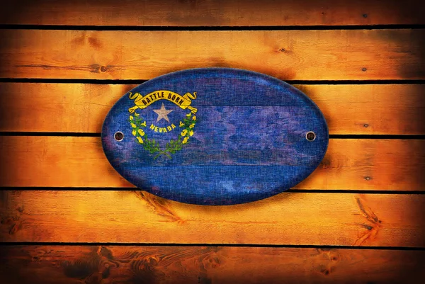 Деревянный флаг Невады . — стоковое фото