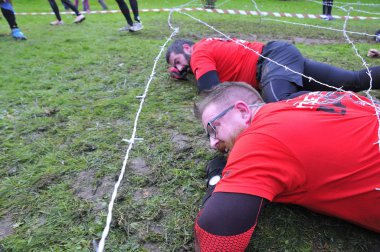Farinato yarış - aşırı engel yarış Gijon, İspanya. 
