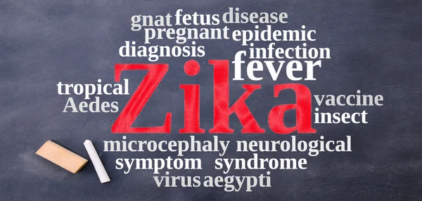 Nube di parola sul virus Zika . — Foto Stock