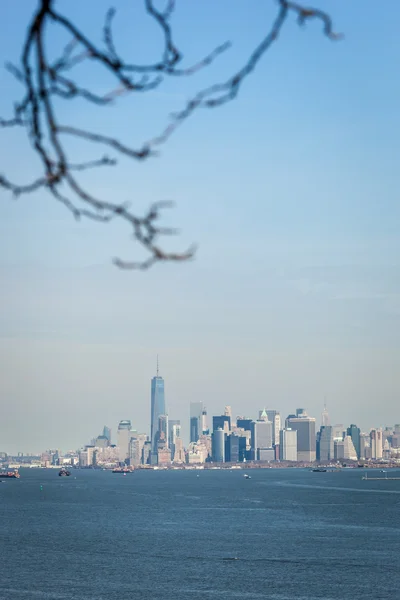 Manhattan skyline von fort wadsworth — Stockfoto