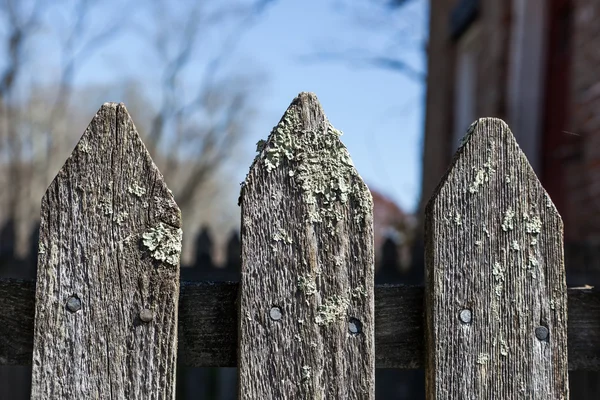 旧风化的篱笆 — 图库照片