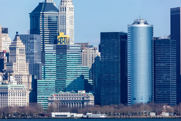 Finanzbezirk vom Hudson — Stockfoto