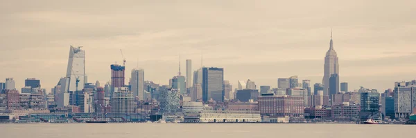 De Skyline van Manhattan van Hoboken — Stockfoto