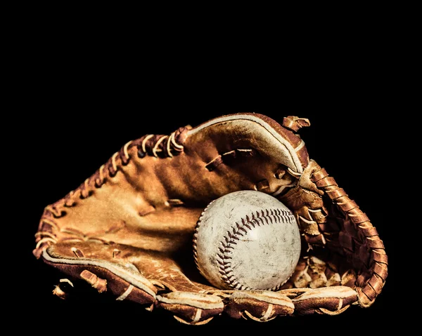 Guante de béisbol y pelota — Foto de Stock