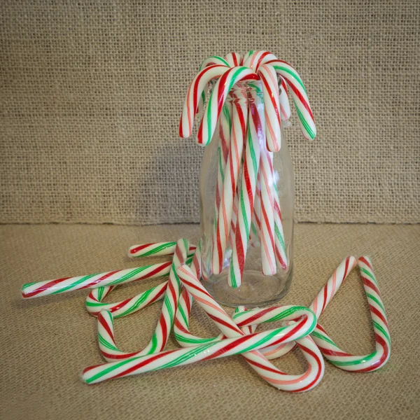 Rustic Candy Canes — Stock Photo, Image