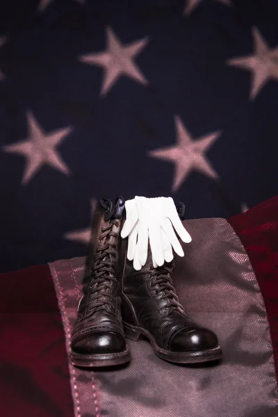 Boots with Flag — Stock Photo, Image