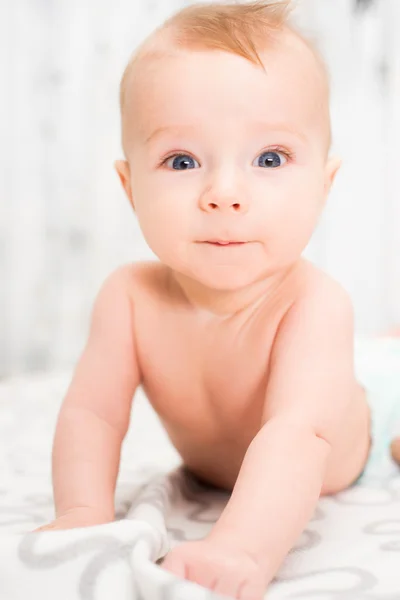 Retrato de menino rastejante . — Fotografia de Stock