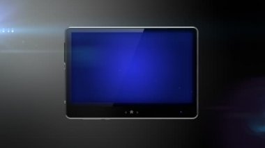 mavi ekran ile dijital pad