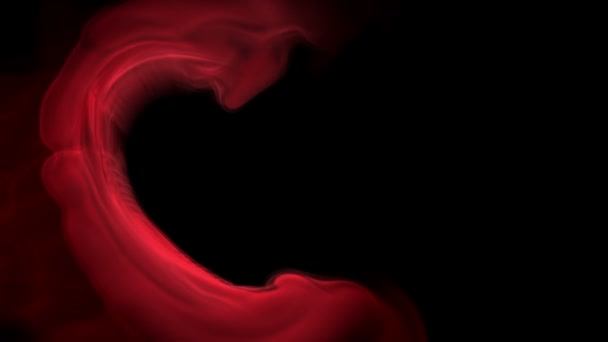 Coeur rouge en flammes — Video