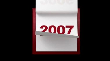 yıllık takvim sayfaları çevirme