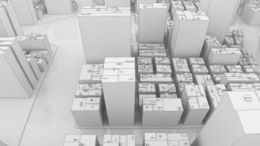 Beyaz Kent üzerinde uçan