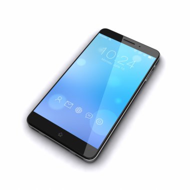 mavi ekran ile akıllı telefon