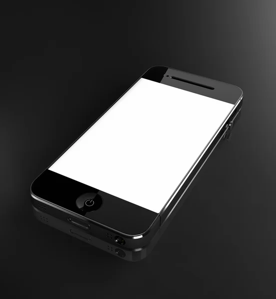Smart phone with white screen — Stock Photo, Image