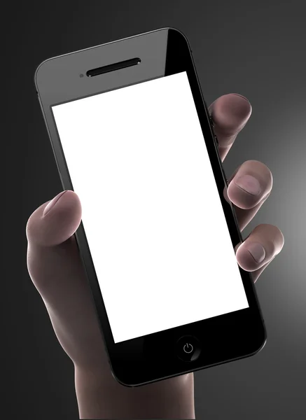 Smartphone med blank display — Stockfoto