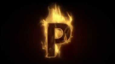 yanan ateşten harf p