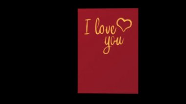 seviyorum - boş kartpostal